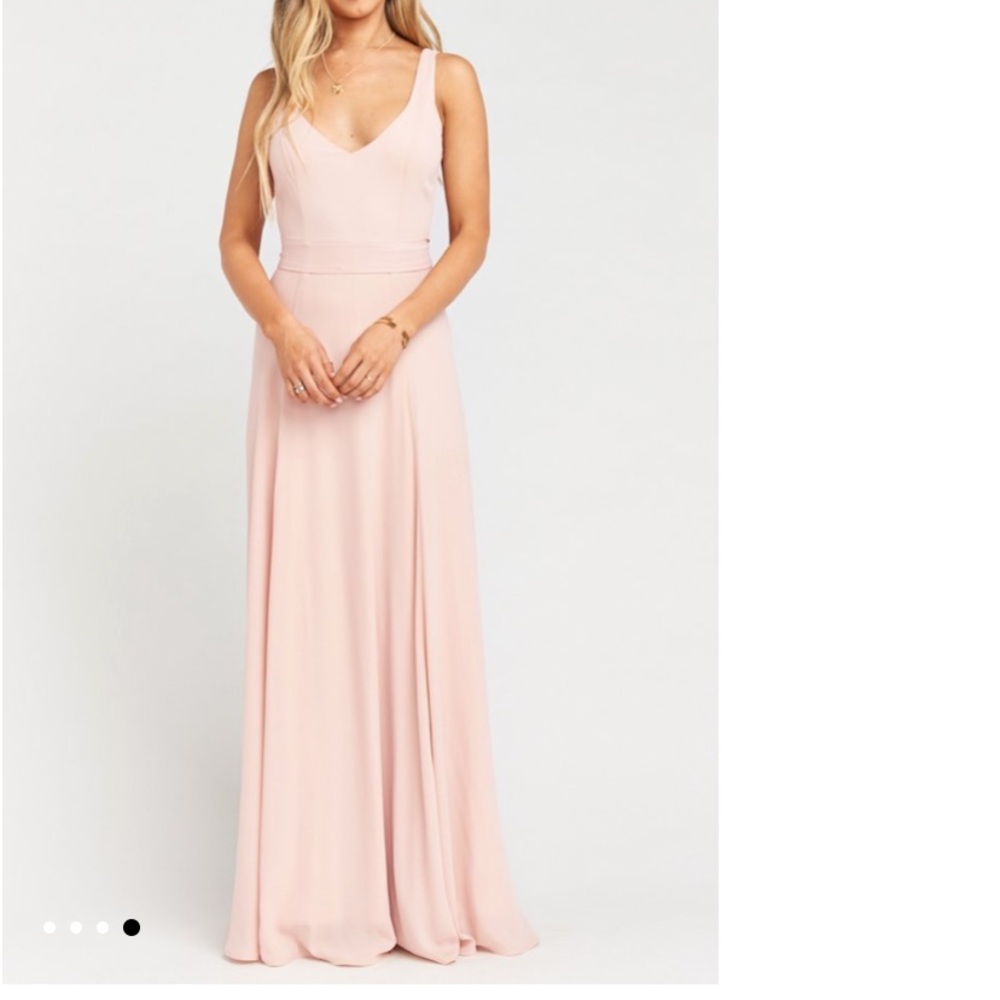 Show Me Your Mumu dusty blush crisp dress